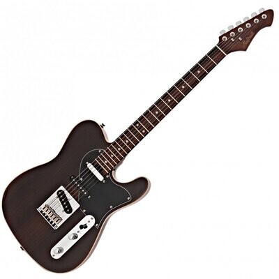 Aria Pro II 615 Nashville Electric Guitar, Rosewood with Black Pickguard