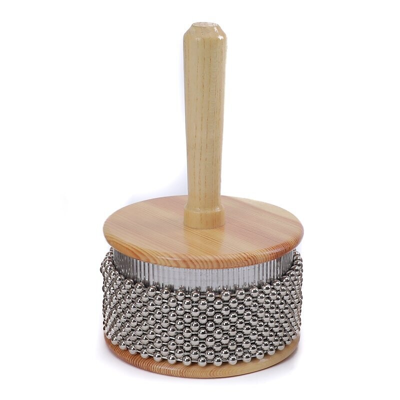 Koda 3.5x7&quot; (9x18cm) Mini Wooden Cabasa, Natural Finish