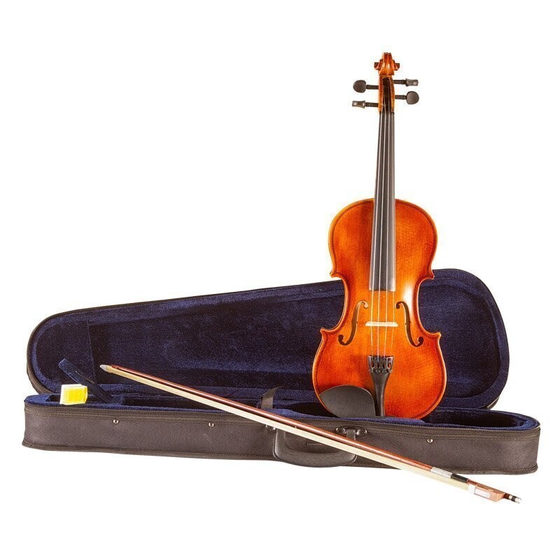 Koda Beginner Violin, 1/4 Size Fiddle, Antique Brown Matt Finish, Comes with Case, Bow &amp; Rosin