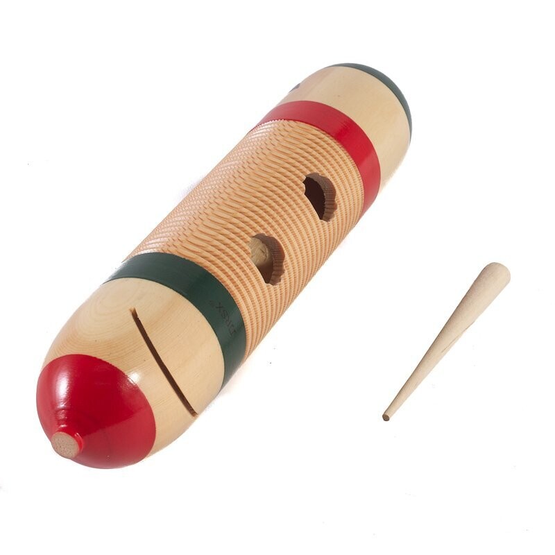 Koda 3x13&quot; (7x35cm) Wooden Guiro with Scraper
