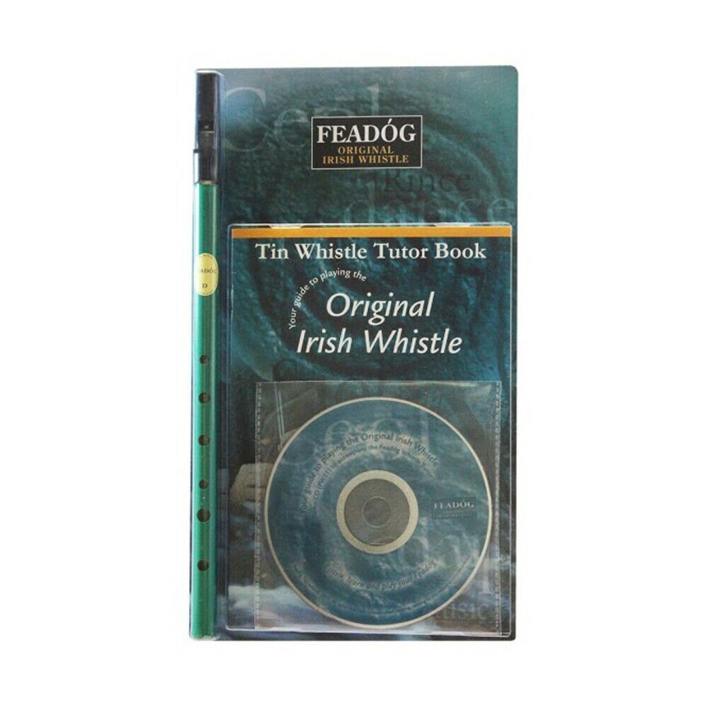 Feadog Green D Whistle - TRIPLE PACK