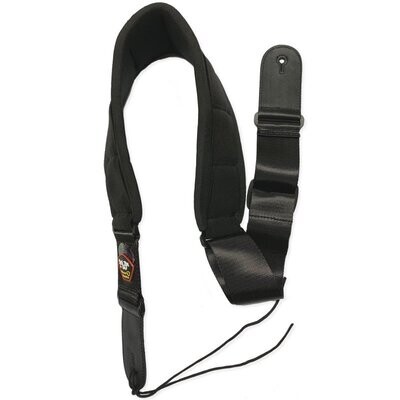 RockYou 3.7&quot; Lightweight Waterproof Adjustable Guitar Strap, BLACK