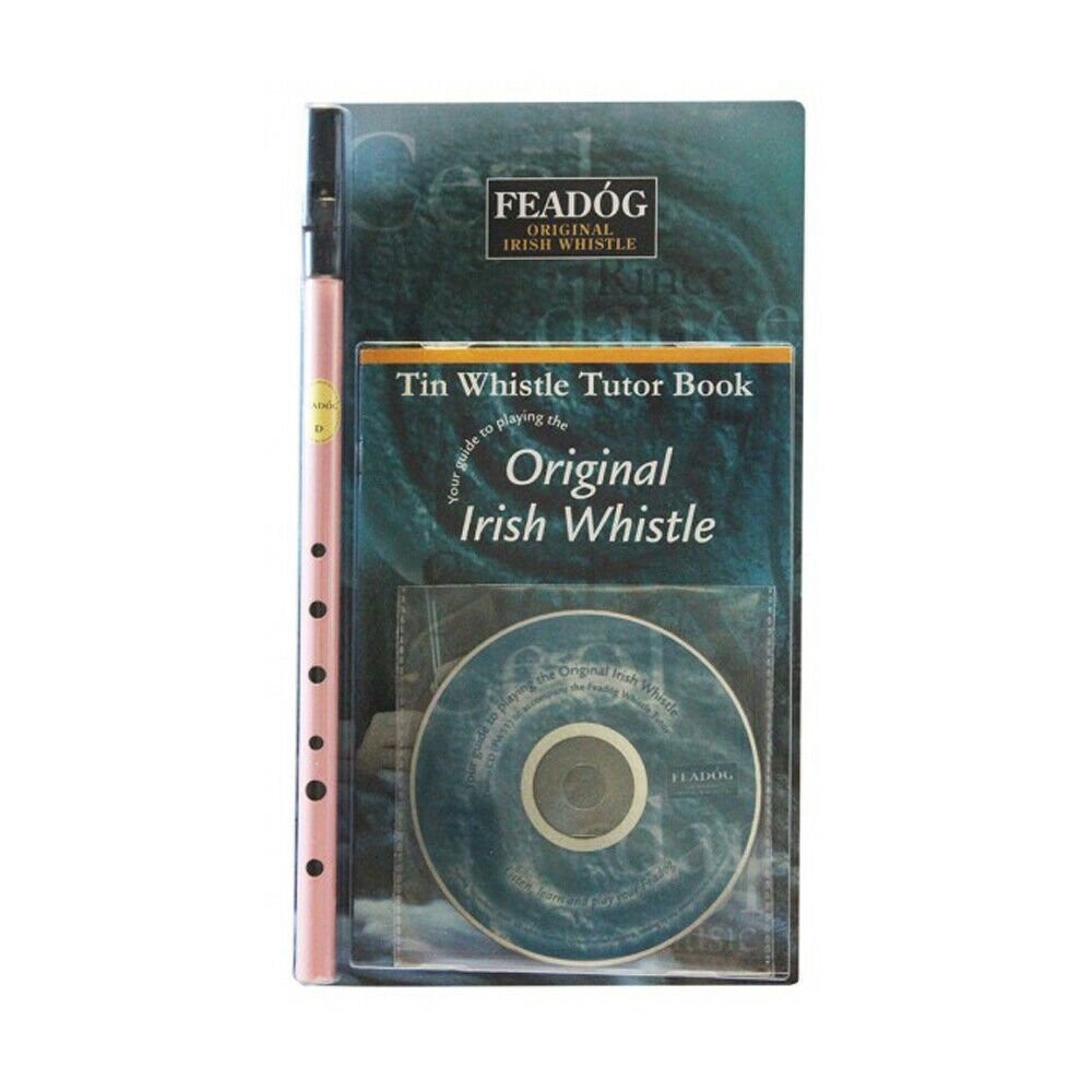 Tin Whistle Feadog Pink D Whistle - TRIPLE PACK