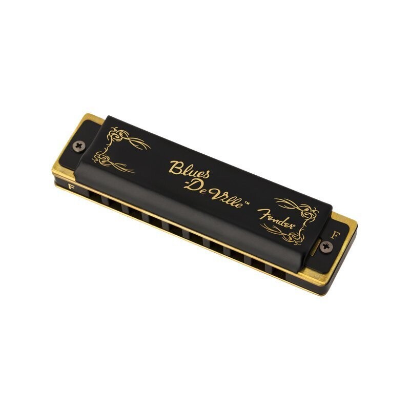 Fender F Harmonica, Blues DeVille Diatonic 10-hole Harmonica with Case