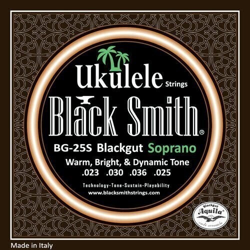 Soprano Ukulele Strings BlackSmith BG25S Blackgut High G Set