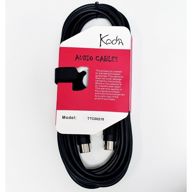 Koda 15FT / 4.5M Midi Cable, MIDI 5pins - MIDI 5pins