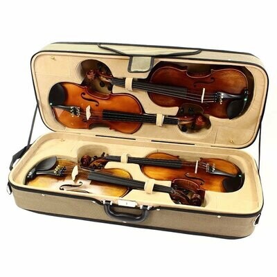 Violin Hard Case Koda Brown High Quality 4 Piece Foam 4/4 Size Rectangular