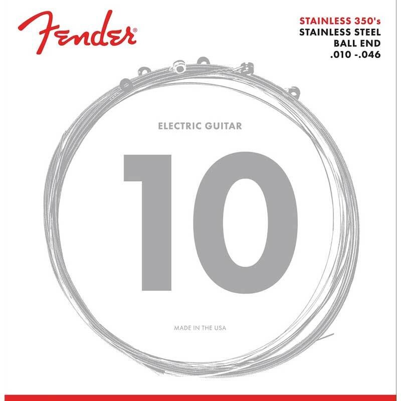 Fender Stainless Steel 350&#39;s Electric Guitar Strings .010-.046