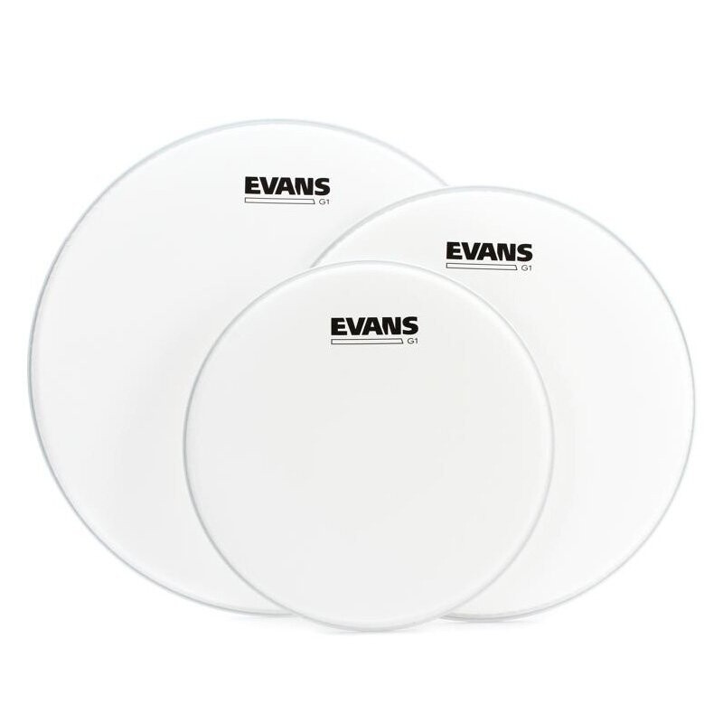 Evans G1 Coated Fusion Tom Drumhead Pack, 10 inch, 12 inch, 14 inch