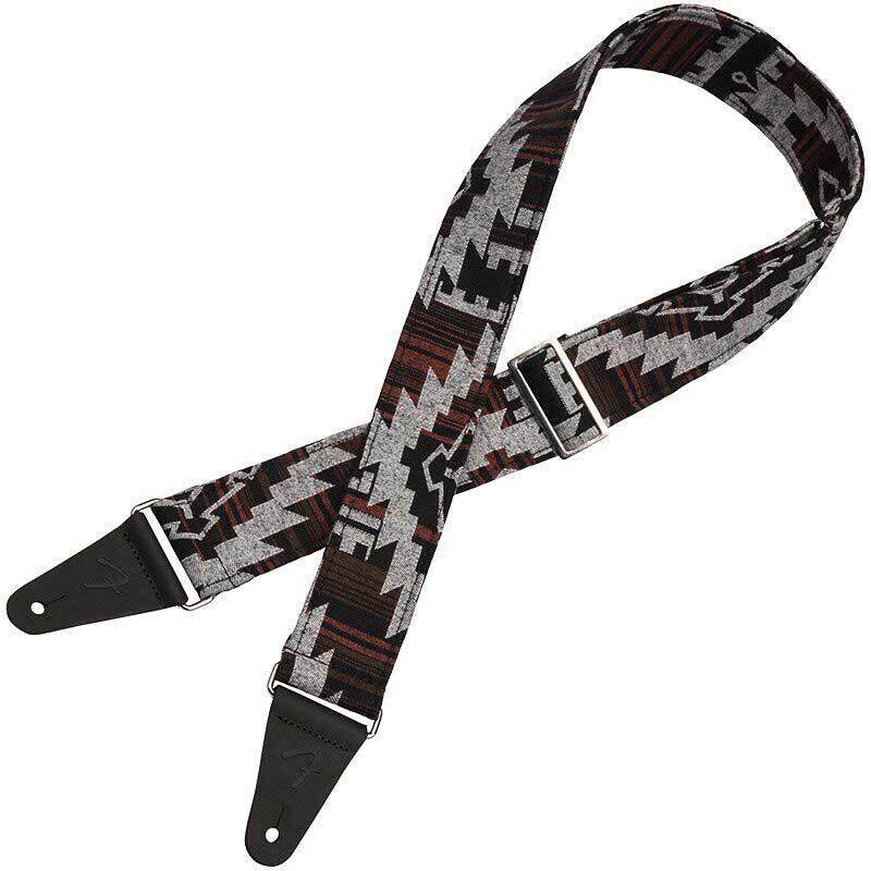 Fender 2&quot; Zion Adjustable Guitar Strap, Black Aztec