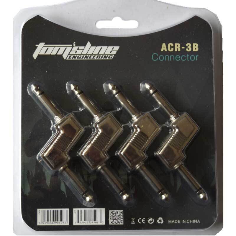 Tomsline Z Type 6.35mm Connectors for Guitar Effect Pedals, Set of 4