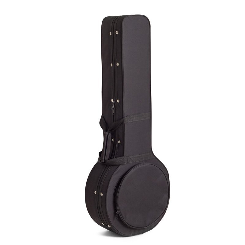 Koda 5 String Banjo Light Foam Case, 7mm black plush interior, BLACK