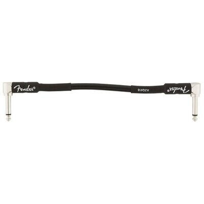 Fender Instrument Cable, 6 INCH Professional Series Lead, 1/4&quot;35 mm Angle Jack Male Cable Ends