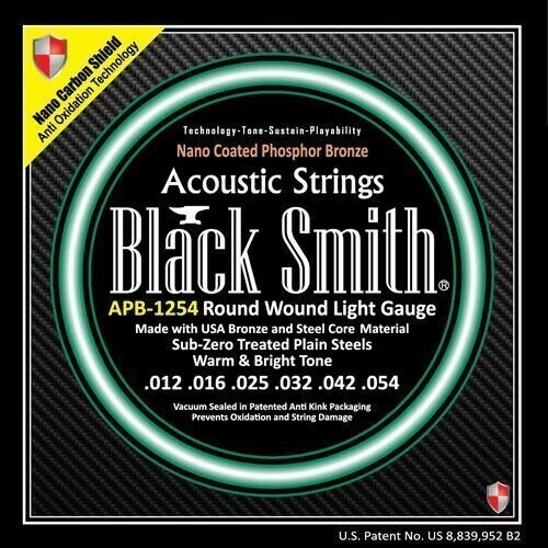 BlackSmith APB1254 Acoustic Strings Nano Coated Phosphor Bronze Gauges 012-054