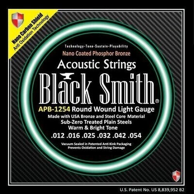 BlackSmith APB1254 Acoustic Strings Nano Coated Phosphor Bronze Gauges 012-054