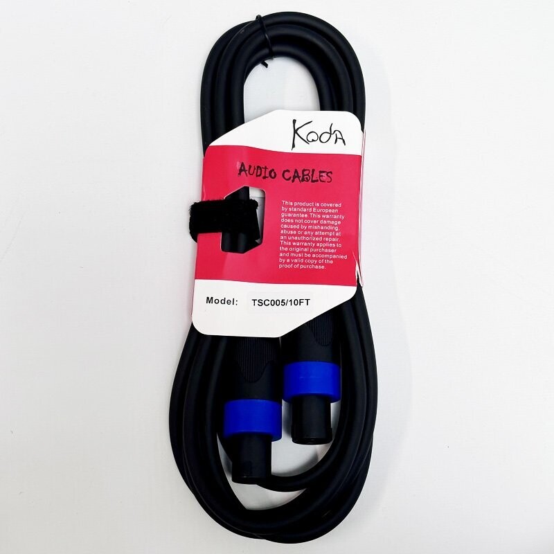 Koda 10FT / 3M Speaker Cable, Speakon - Speakon 4pins