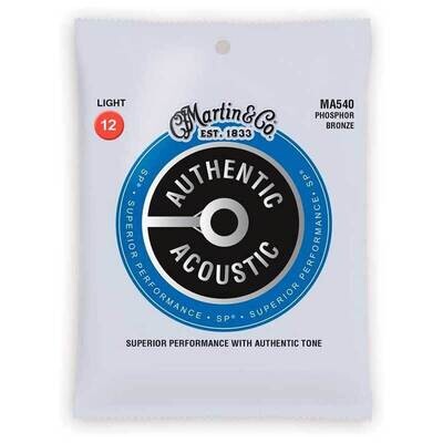 Martin MA540 Phosphor Bronze Acoustic Guitar String Set, Custom Light 12-54