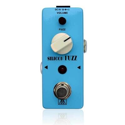 Aroma ASF-5 Classic Silicon Transistor Fuzz Guitar Pedal, Blue