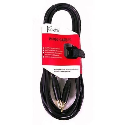 Koda GC08010 Cable, 10FT / 3M Audio Link Cord Lead, JACK 3.5mm Stereo - JACK 3.5mm Stereo