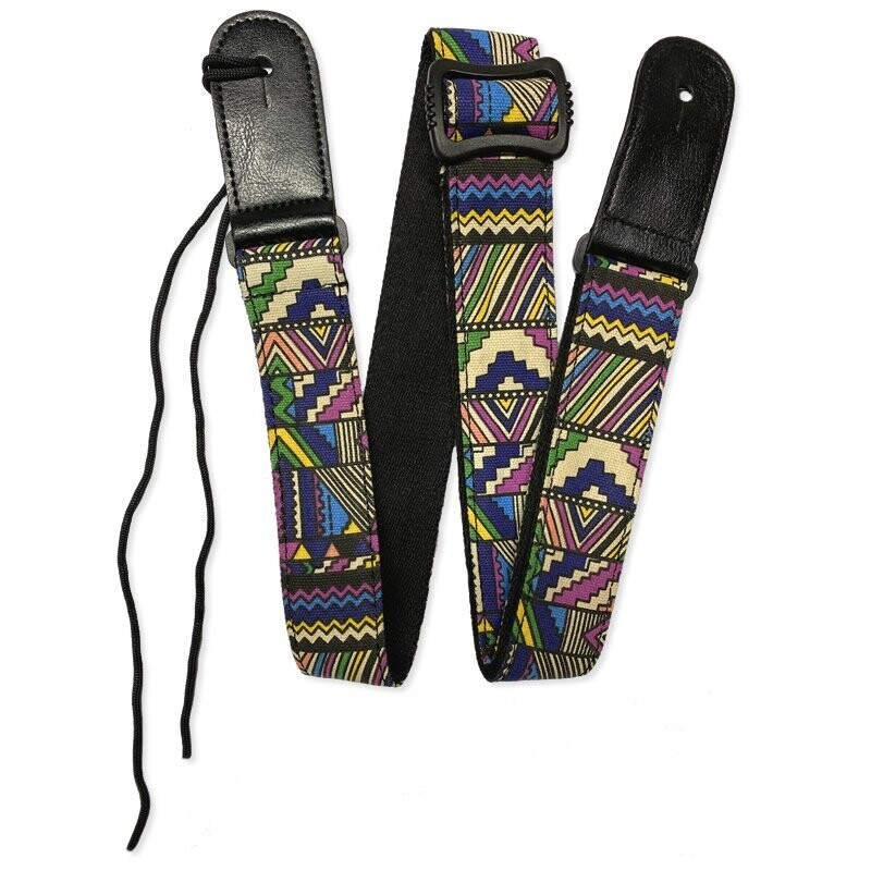 RockYou 1.5&quot; Denim Adjustable Ukulele Strap, TRIBAL
