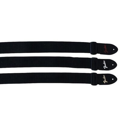 Fender Guitar Strap, 2&quot; Polyester Straps with Leather Ends, Gold Fender Logo