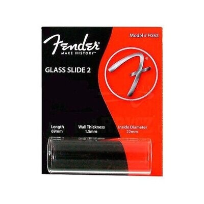 Fender Guitar Slide, 1.5mm Glass Slide for Acoustic &amp; Electric Guitars