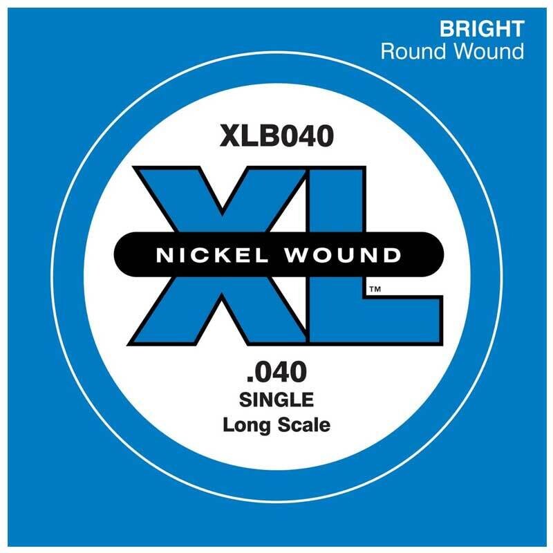 D&#39;Addario XLB040 XL Nickel Wound .040 SINGLE Bass Guitar String
