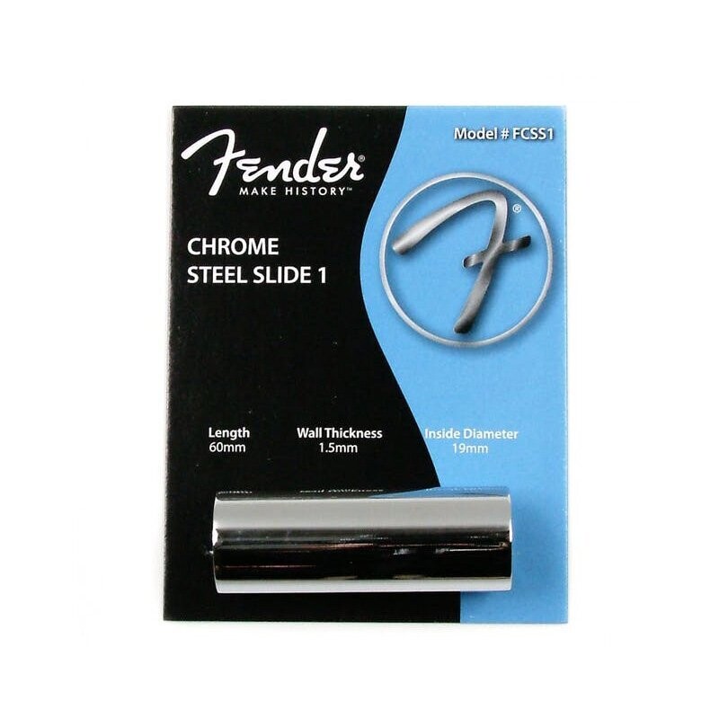Fender Guitar Slide, 1.5mm Steel Slide for Electric Guitars