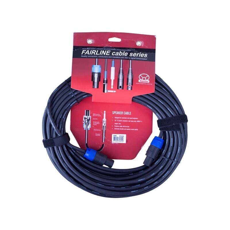 Superlux SFS20SS Cable, 20m Speaker Lead Speakon