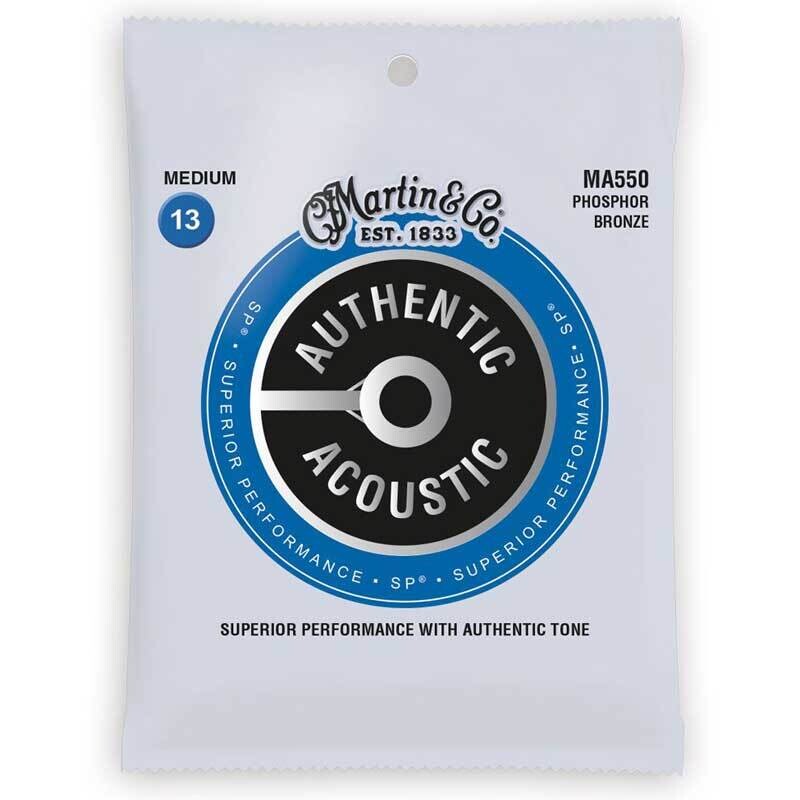 Martin MA550 Phosphor Bronze Acoustic Guitar String Set, Medium 13-56