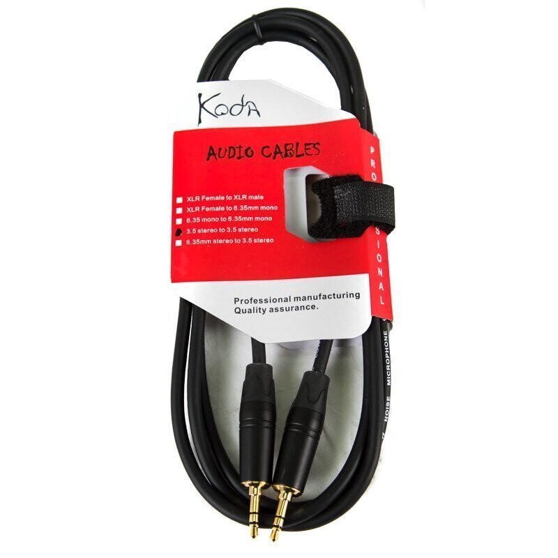 Koda TGC0806 Cable, 6FT / 2M Audio Link Cord Lead, JACK 3.5mm Stereo - JACK 3.5mm Stereo