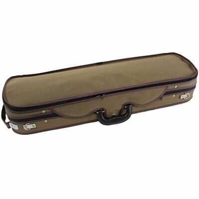 Violin Hard Case, Koda 4/4 Size Professional Rectangular Light Weight Wooden Case, BROWN