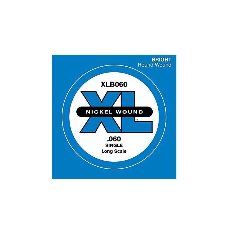D&#39;Addario XLB060 XL Nickel Wound .060 SINGLE Bass Guitar String