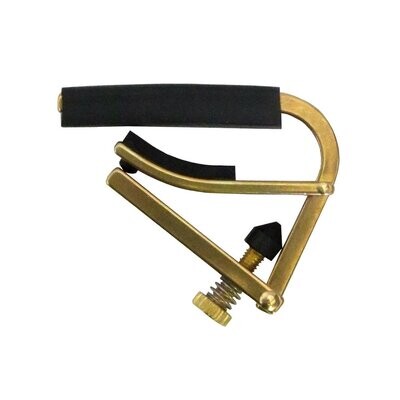 Shubb C1B Steel String Acoustic and Electric Guitar Capo, Brass