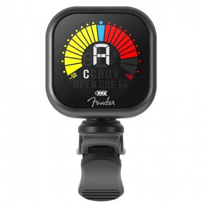 Fender Flash Tuner with Rechargeable Battery for Guitar, Bass, Ukulele, Violin and Chromatic Tuning