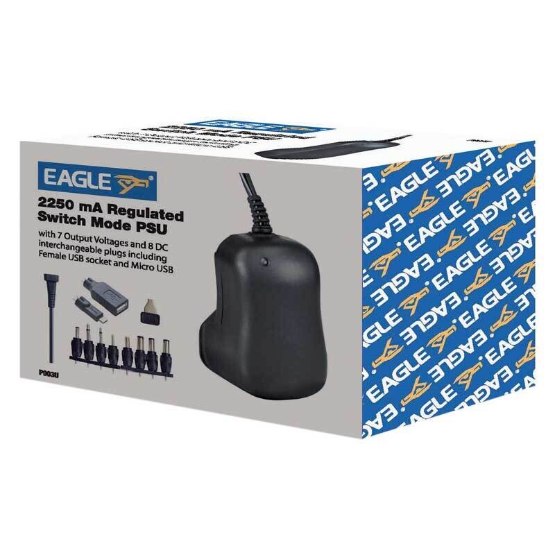 Eagle P003U Universal 2250mA Regulated Switch Mode Power Supply