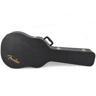 Fender Dreadnought Acoustic Guitar Case, Flat-Top, 3-ply Wood, Black