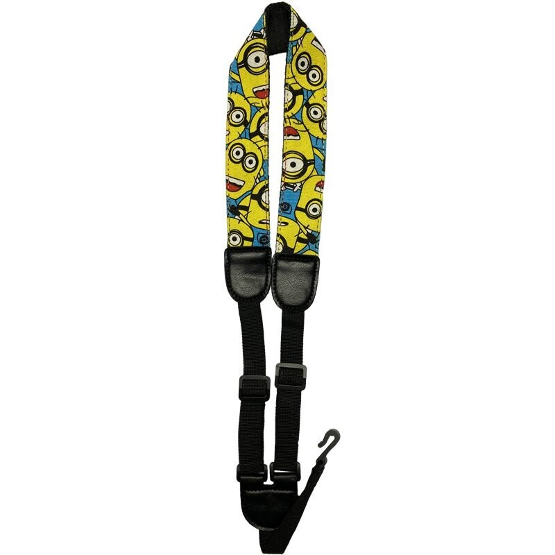 RockYou 1.5&quot; Denim Adjustable Ukulele Strap with Hook, MINIONS