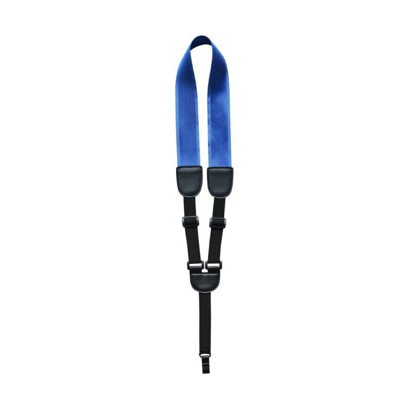 Ukulele Strap RockYou Nylon Leatherette Inserts, Soundhole Hook, BLUE