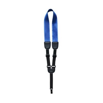 Ukulele Strap RockYou Nylon Leatherette Inserts, Soundhole Hook, BLUE