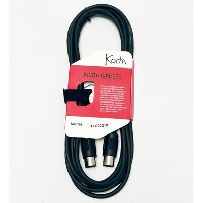 Koda 10FT / 3M Midi Cable, MIDI 5pins - MIDI 5pins