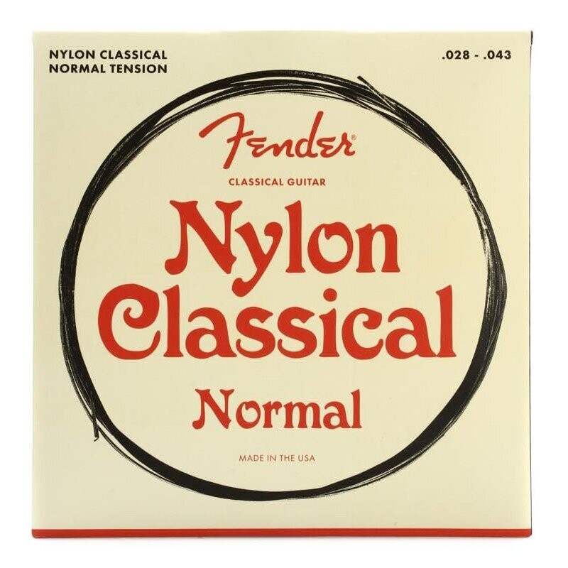 Fender Classical Guitar Strings, Tie-End, Nylon, .028-.043 Gauges