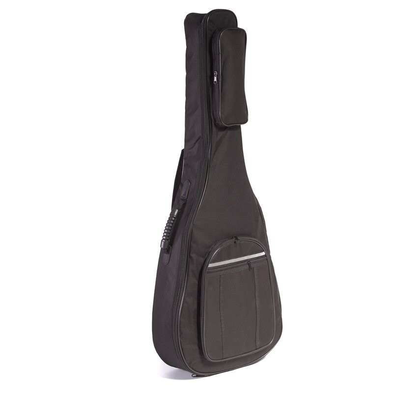 Koda 4/4 41&quot; Acoustic Guitar Bag, 2 Large Front Pockets, 10mm Padding, BLACK