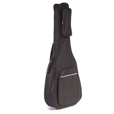 Koda 4/4 41&quot; Acoustic Guitar Bag, 2 Large Front Pockets, 10mm Padding, BLACK