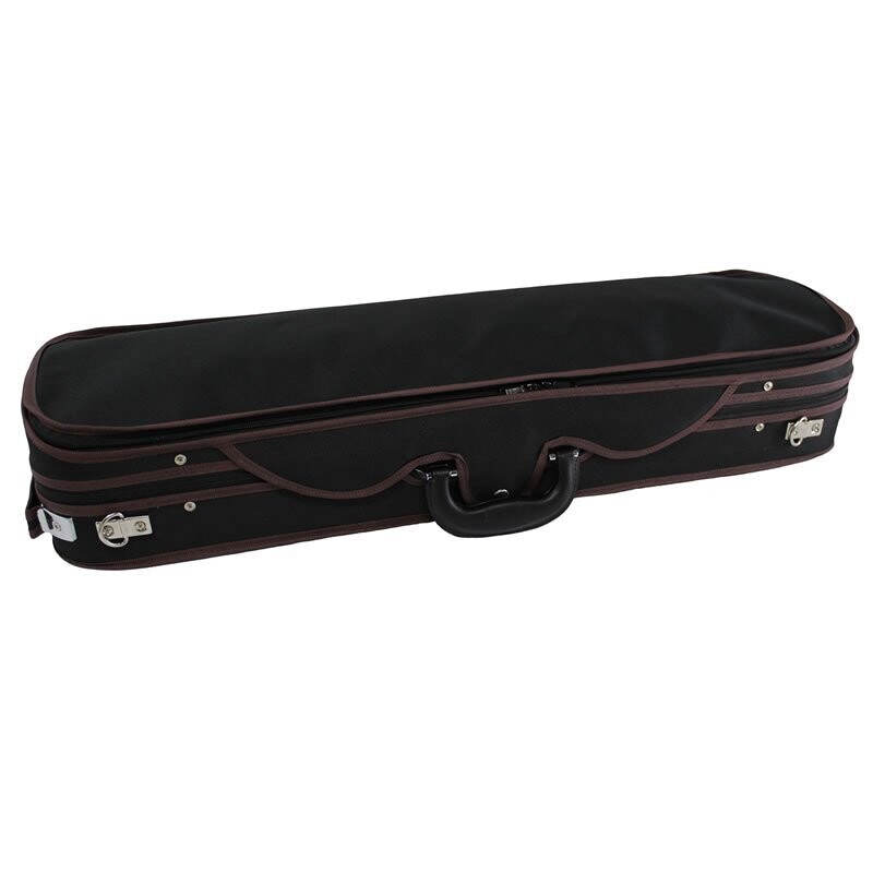 Koda 4/4 Size Professional Rectangular Light Weight Wooden Case, BLACK