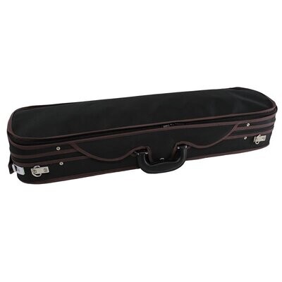 Koda 4/4 Size Professional Rectangular Light Weight Wooden Case, BLACK