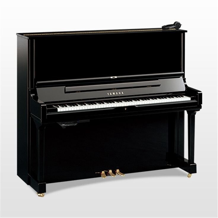 Yamaha YUS3SH Silent Upright Piano, Polished Ebony - FREE DELIVERY
