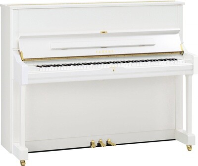 Yamaha U1 Upright Piano, Polished White - FREE DELIVERY