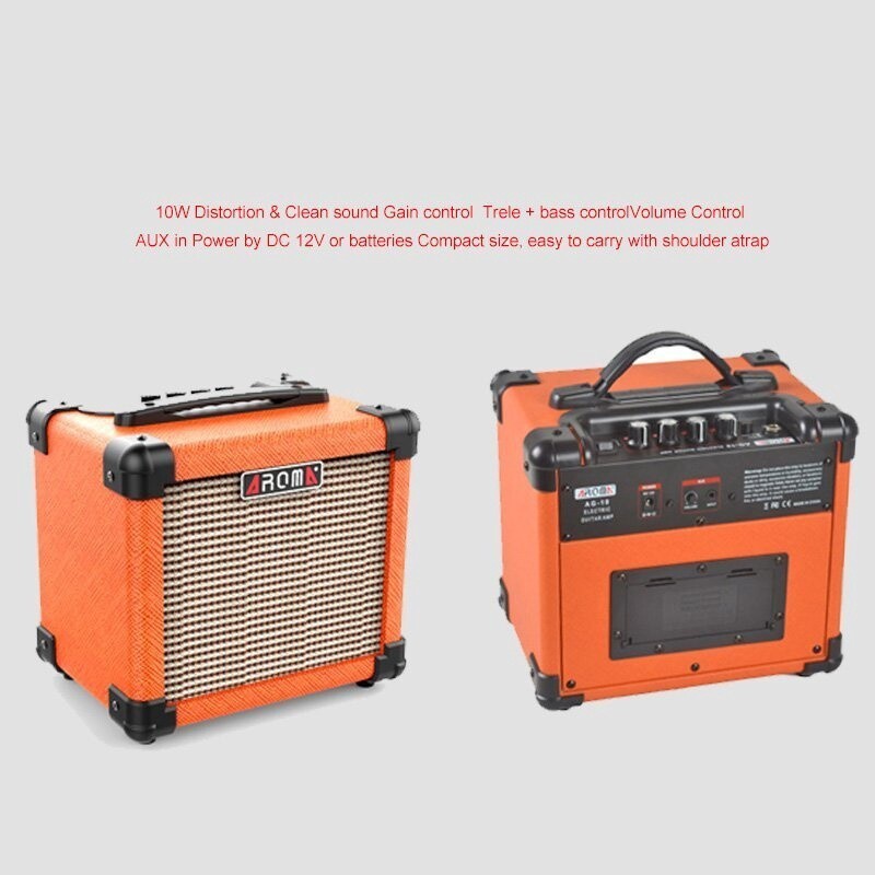 Amp, Aroma 10W Electric Guitar Amplifier - ORANGE