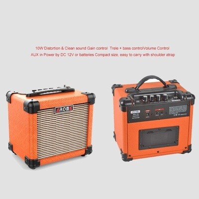 Amp, Aroma 10W Electric Guitar Amplifier - ORANGE